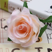 10 шт. Искусственный цветок розы Глава 9 см шелковый поддельные розы Цветочные Вечерние свадебные принадлежности стены украшения DIY Скрапбукинг Craft венок