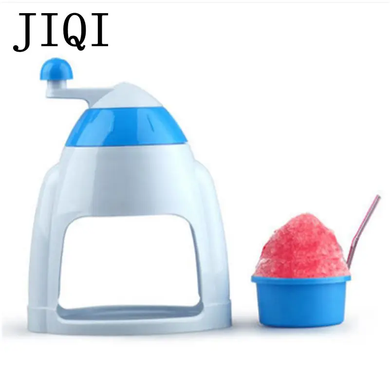 JIQI Household Manual Ice Crusher Shaver Hand Crank Mini Ice shaving