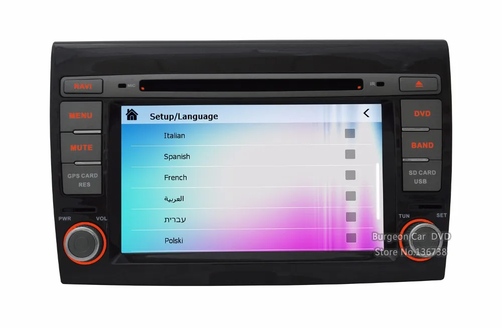 Cheap Factory price Touch screen Car DVD For Fiat Bravo 2007 2008 2009 2010 2011 2012 2013 2014 GPS System 3G WIFI BT Stereo Radio 37