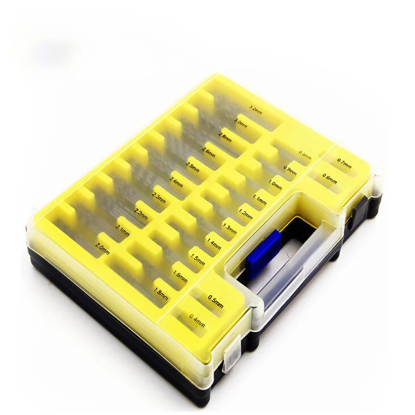 150PCS/SET HSS Micro Twist Drill Bits 0.4-3.2mm Bit Set with Plastic Box Hole Opener Drilling Tool | Инструменты