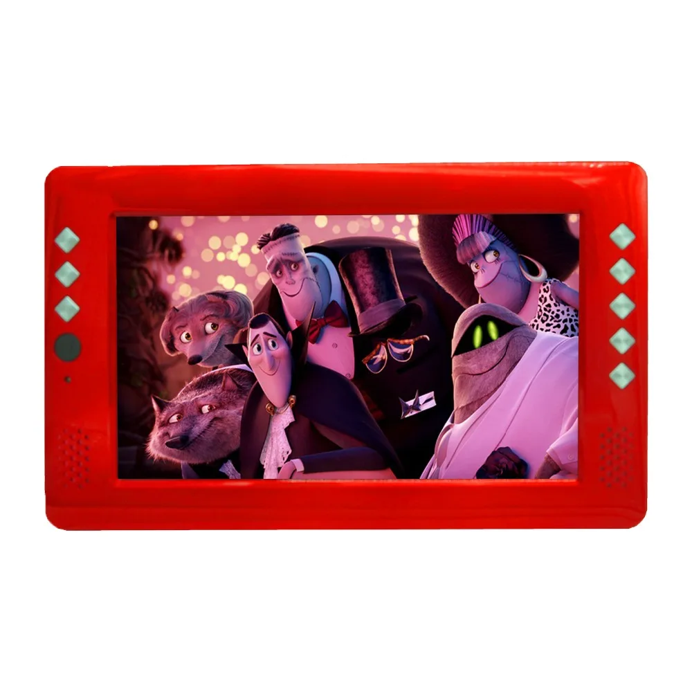 

red 9 inch DVB T2 mini TV +WIFI Dongle+Car tv charger+Accessories!H.265 USB HD tv wifi 9 inch digital portable television