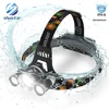 High power LED Headlamp 3 xT6 LED Headlight waterproof 4 lighting modes fishing lamp use 2 x 18650 batteries 1