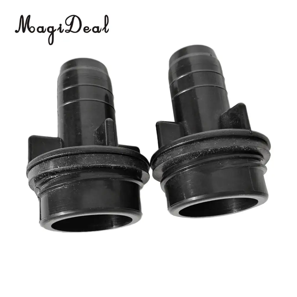 MagiDeal 2 Pieces Nylon Inflatable Boat Valve Adapter Canoe Foot Pump Hose Connector