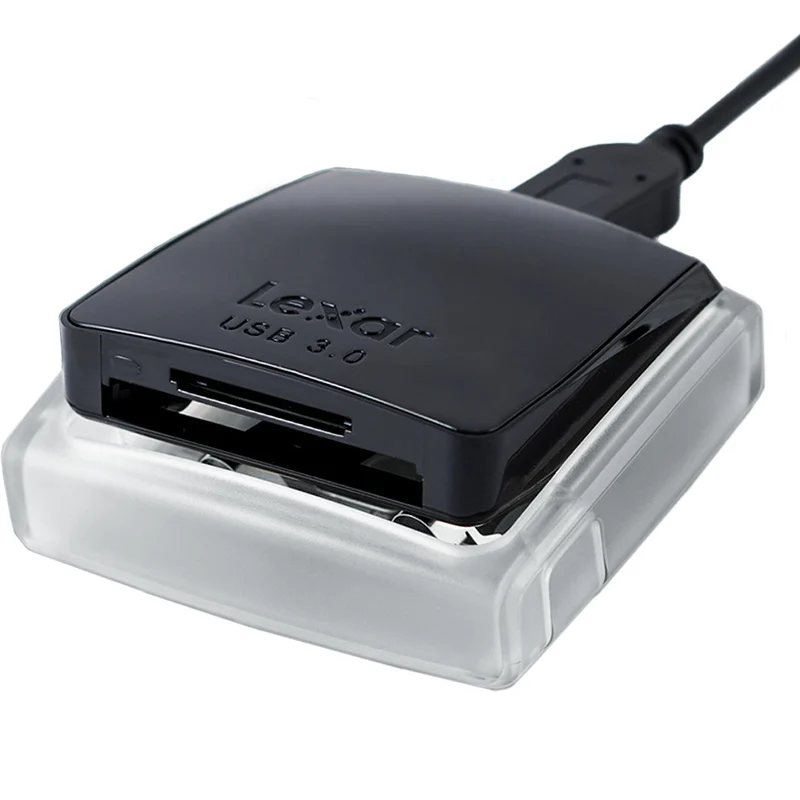 Новинка! Lexar Professional 2 в 1 USB 3,0 двухслотовый считыватель, высокоскоростной USB3.0 профессиональный кардридер для SD SDHC SDXD CF карты