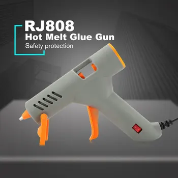 

RJ808 60W Grey Hot Melt Glue Gun with 70mm Colorful/Transparent/Blue/Black/Green/Red Glue Stick Kits Bonding Tools Set