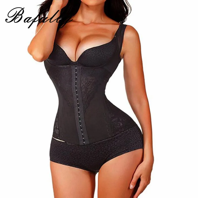

Strap Waist Trainer Full Body Shaper Hip Abdomen Slimming Shaper Control Bodysuits One-Pieces Siamese Corset Plus Size Shapewear