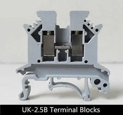 

100Pcs UK-2.5B DIN rail Terminal blocks Phoenix type