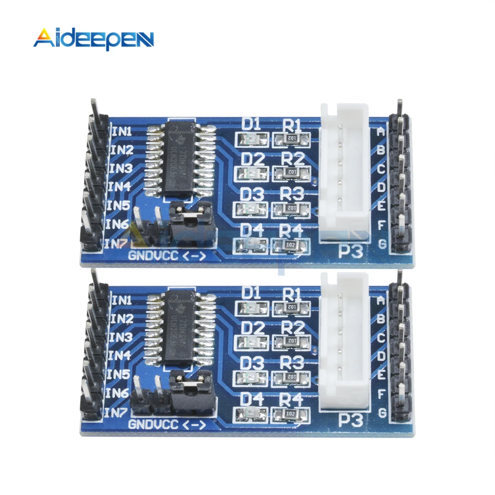 

2Pcs ULN2003 Stepper Motor Driver Board Module for 5V 4-phase 5 line 28BYJ-48 For Arduino