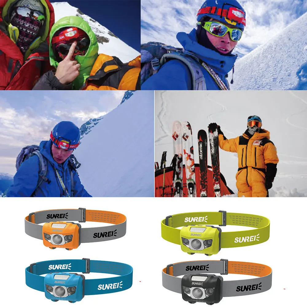 

XPG3 S2 Headlight Tool Sporting Goods SOS Flash Floodlight Head Lamp 5.5 * 4 * 4cm ABS Portable Sunrei Youdo 2S 190LM