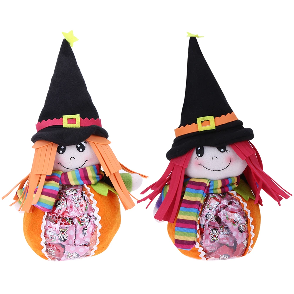 

Velvet Cloth Halloween Toy Doll Sugar Candy Storage Bag Decorations Friends Children Gift Party Halloween Supplies