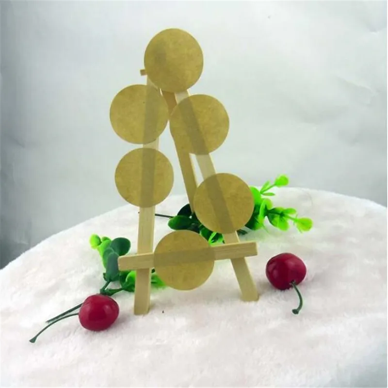 

100pcs/lot Dia:35mm Vintage Blank round kraft sticker Gift seal stickers for handmade products