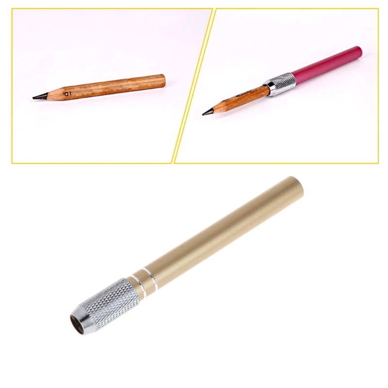 Colored Adjustable Pencil Extender Lengthener Holder Art Drawing Hobby