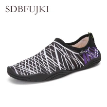 2019 Men Woman Beach Summer Outdoor Diving Shoes Swimming Slipper On Surf Quick-Drying Aqua Sock Skin Striped Water Shoes 2018 women beach summer sandals outdoor wading shoes swimming slipper on surf quick drying shoes skin sock striped water