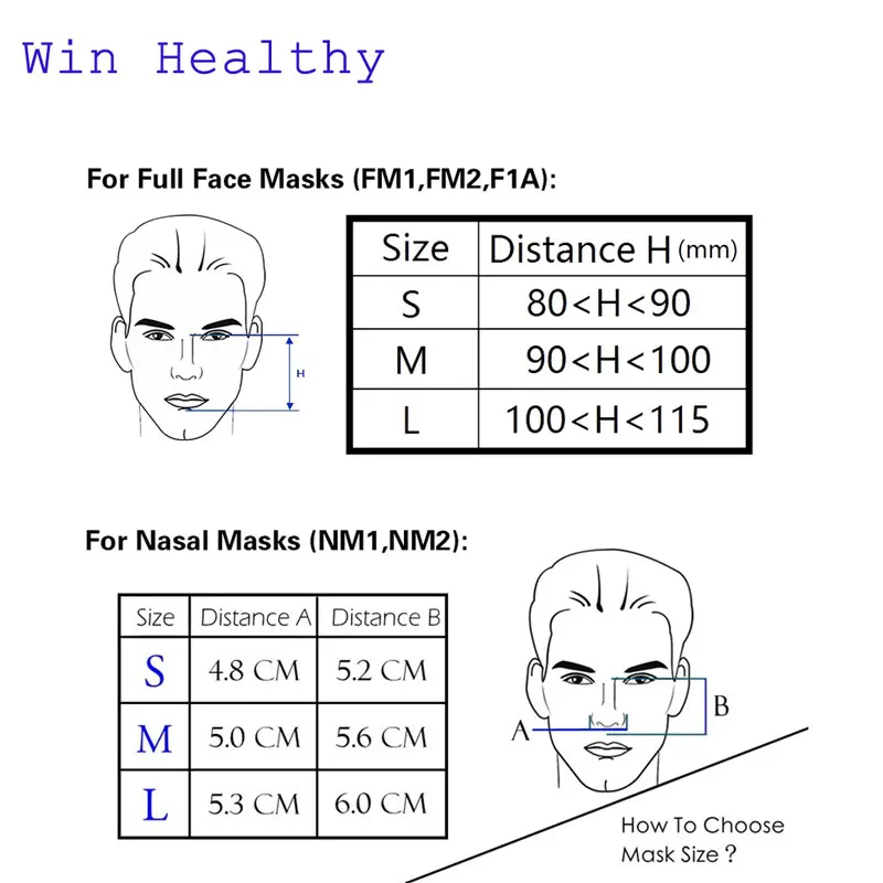 Excellent Win Healthy BMC CPAP/APAP/Auto CPAP Machine With Full Face Mask Or Nasal Mask for Sleeping And Snoring Sleep apnea syndrome SAS 5