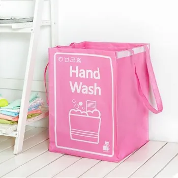 

High quality knitting dirty clothes basket handle, toy, dirty clothes, basket storage bag 32*42CM free shipping