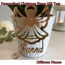 Пользовательский Декор "Ангел" с именем персонализированные крещение Ангел сувениры Рождественская елка украшения инструменты Свадьба пользовательское имя для вас