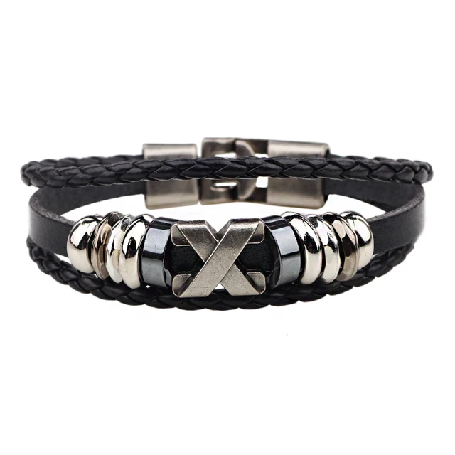 Us 2 99 Cc191 Western Fashion X Beaded Bracelet Homme Leather Femme Woven Mens Bracelets For Women Braclet Pulsera Bijouterie In Charm Us 2 99 Cc191 Western Fashion X Beaded Bracelet Homme Leather Femme Woven Mens Bracelets For Women Braclet Pulsera Bijouterie In Charm