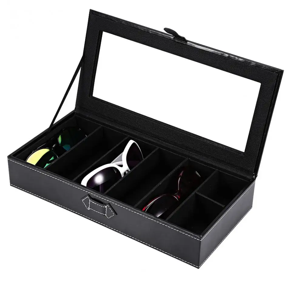 5 Grids Glasses Display Case Organizer Sunglasses Eyeglasses Jewelry