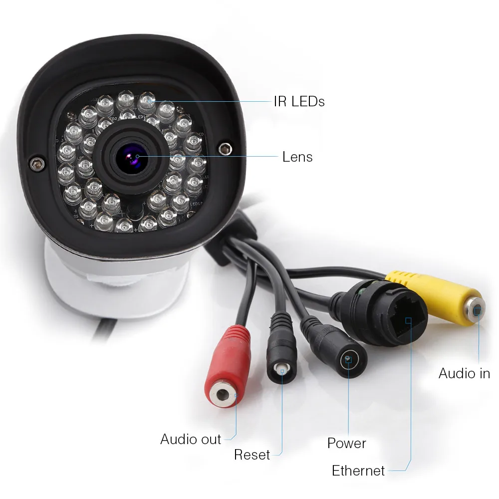 Foscam FI9901EP открытый 4MP POE HD Безопасности IP камера с IP66 6X цифровой зум обложки и