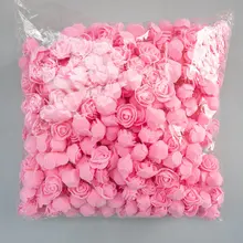 Conjunto de rosas, 500 peças de 3.5cm, cabeças de flores de espuma artificial, molde de urso de pelúcia, diy 20cm, acessórios de urso presente do dia dos namorados de decoração