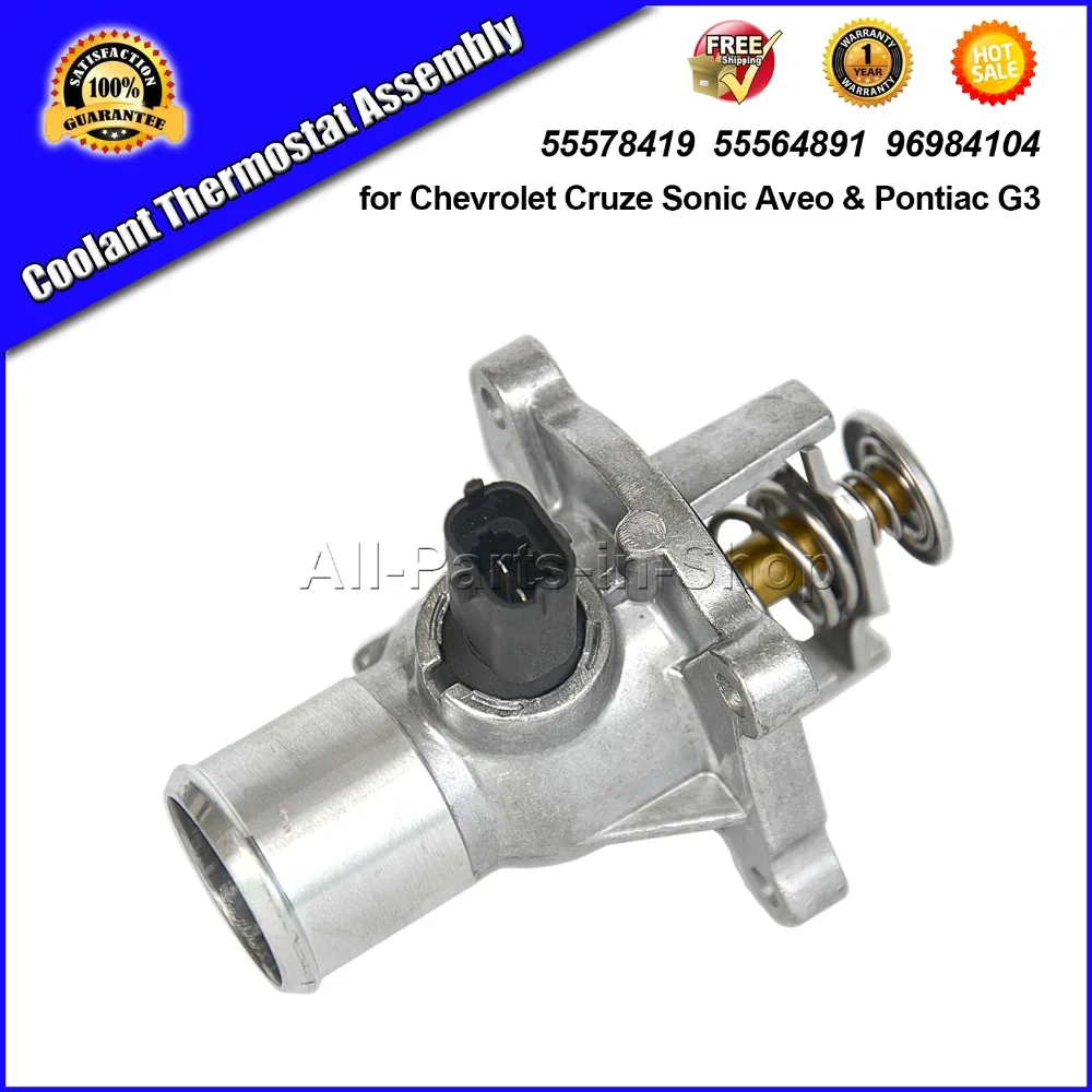 Термостат охлаждающей жидкости AP02 в сборе для Chevrolet Cruze Sonic Aveo Pontiac G3 96984104 71744389 1338178