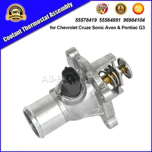 Coolant Thermostat Assembly for Chevrolet Cruze Sonic Aveo Pontiac G3 96984104 71744389 1338178 25189205 55578419