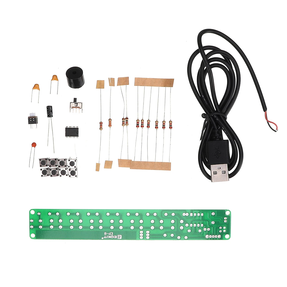 

Simple Electronic Organ Kit Module DIY NE555 Soldering Practice Board Multi-notes Keyboard Set