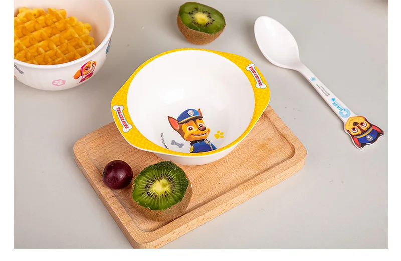 PAW PATROL Cartoon Melamine Baby Feeding Bowl Tableware Wheat Plate for Kids Children Infant Dish Training Dinnerware Cute Dishe PAW PATROL Cartoon Melamine Baby Feeding Bowl Tableware Wheat Plate for Kids Children Infant Dish Training Dinnerware Cute Dishe