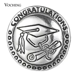 Vocheng Имбирное печенье Талисманы кнопки поздравления Сменные ювелирные изделия 18 мм vn-1855