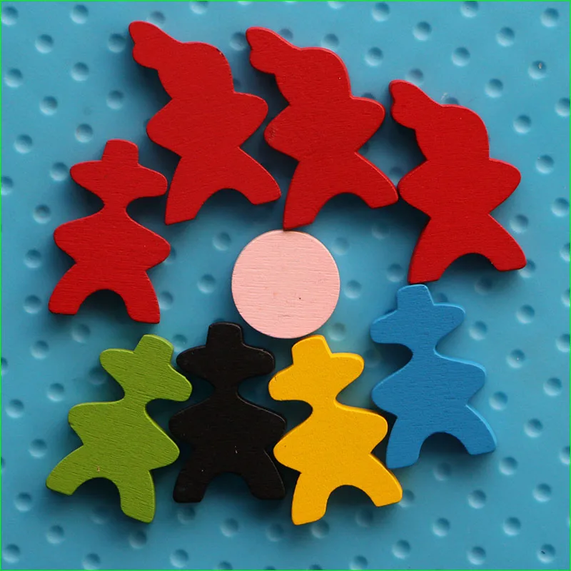 Us 538 10 Di Sconto9 Pezzi Di Legno Di Gioco Pezzi Fai Da Te Pedine Gioco Da Tavolo Carcassonne Giocattoli Educativi In Giochi Da Tavolo Da Sport