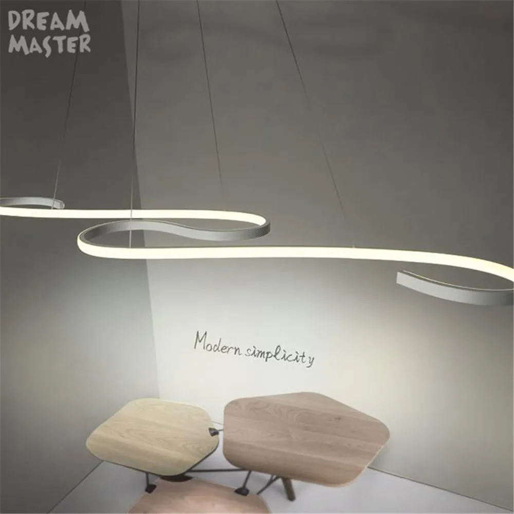 Nordic led подвесной светильник для кухни столовой белый черный светодиод кофейни