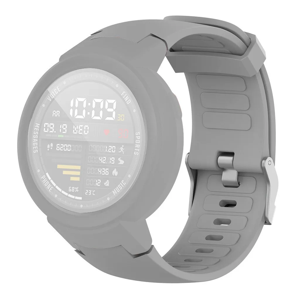 Смарт часы силиконовый ремешок для часов + ТПУ защитный чехол Huami Amazfit Verge Youth Watch