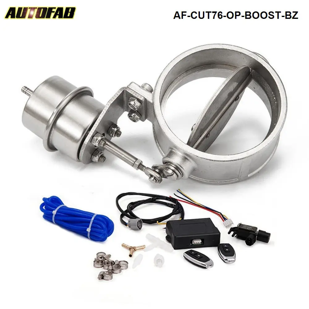 3" 76mm Opend Boost Exhaust Cutout Valve with Wireless Remote