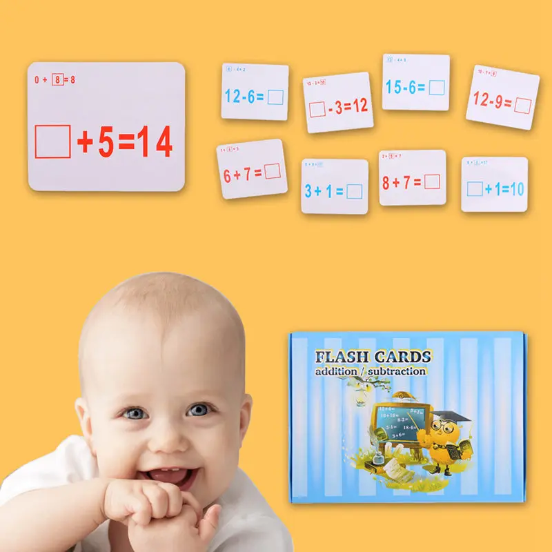 Монтессори арифметическая Игра карточка для детей раннего обучения карты с вытиранием ручка письмо английский рукописные карты дети математическая игрушка