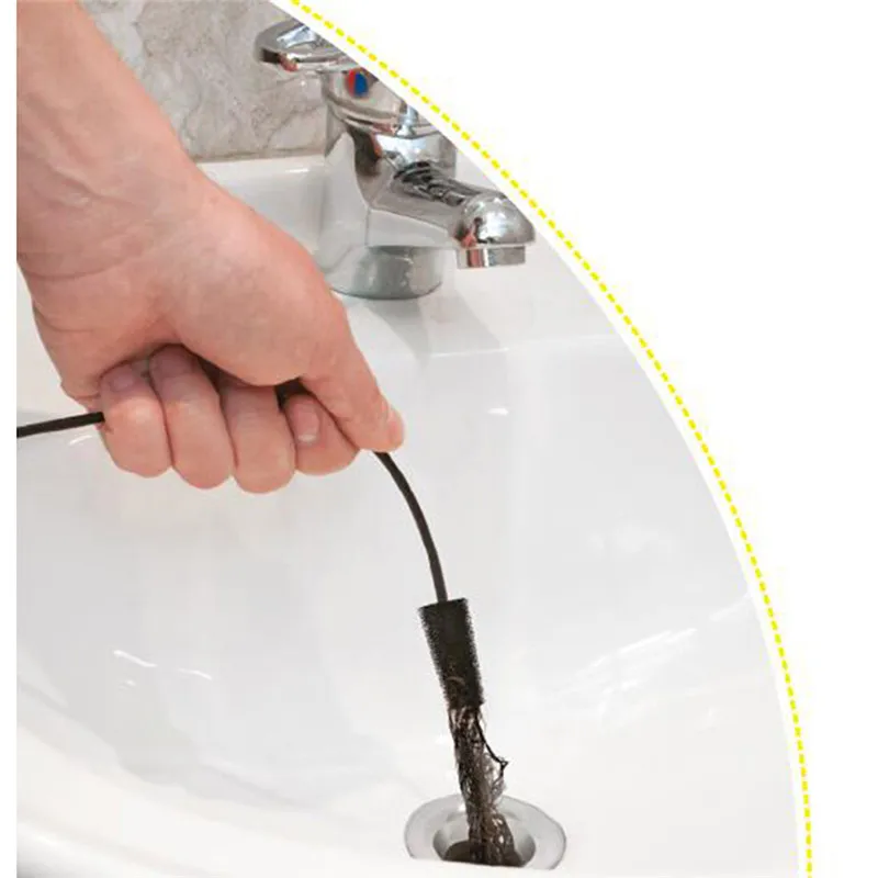 

Sewer Cleaning Brush Home Kitchen Bathroom Sink Hair Cleaning Hooks Floor Drain Sewer Dredge Bathroom Kitchen Accessories &