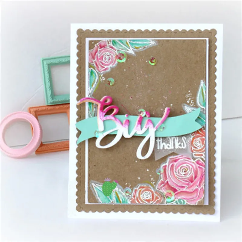 

Naifumodo Wishful Letter Metal Cutting Dies for Scrapbooking New 2019 Alphabet Die Cuts Card Making Embossing Word Crafts Dies