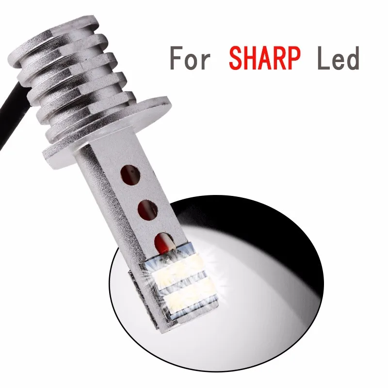 2 шт H1 белый 60 W 12 SMD SHARP Чип 650LM автомобиля Светодиодный Противотуманные фары лампы высокой яркого дневного света авто DRL лампы 12 V