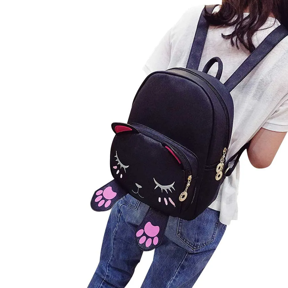OCARDIAN женщина пакет для девочек подросткового возраста, красивая кошка рюкзак школьный Для женщин рюкзаки Dropship 19M24