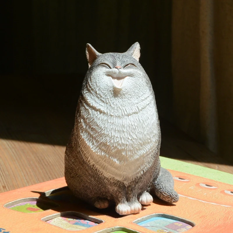 المبدع شخصية القط الحلي غرفة معيشة صغيرة خزانة زينة سطح ديكور هدايا عيد بوعاء النباتات العرض