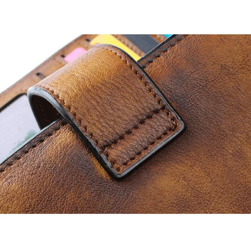 Schnalle Männer Handgemachte Brieftasche 3 Damen Vintage Leder Handtasche 1 Handy funktionale Bjyl 2 Multi Lange Alten Große 1FqAxF4P