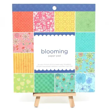 

KSCRAFT 6'' Acid-Free Bright Florals Pattern Decorative Scrapbooking paper set of 18sheets printed background craft paper