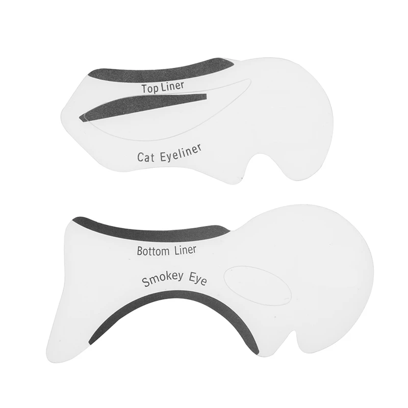 2 шт трафарет для подводки глаз кошачий глаз рыбий хвост двойное крыло подводка для глаз трафарет модели формирующий шаблон инструменты брови шаблон карты DIY