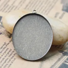 200 шт./лот 30*40 мм бронзовый цвет Камея cab База Установка Подвеска найти ccp0006