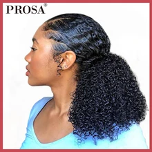 3B 3C Kinky Curly Ponytails font b Clip b font font b Ins b font Brazilian