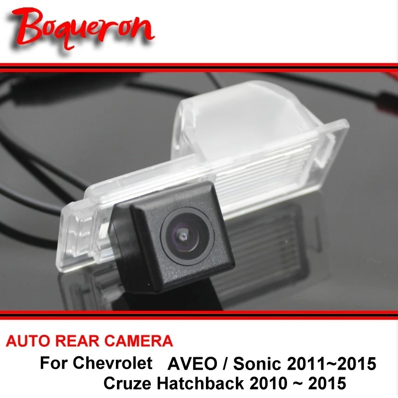 En Ligne Pour Chevrolet AVEO Sonic Cruze À Hayon 2010 2015 HD CCD Rétroviseur De Voiture Parking Par Sauvegarde Caméra Arrière Nuit Vision