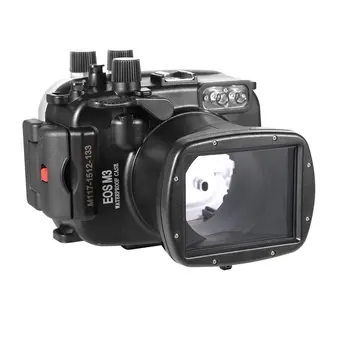 

Meikon 40m/130ft Underwater Camera Housing For Canon EOS M3 18-55mm Lens