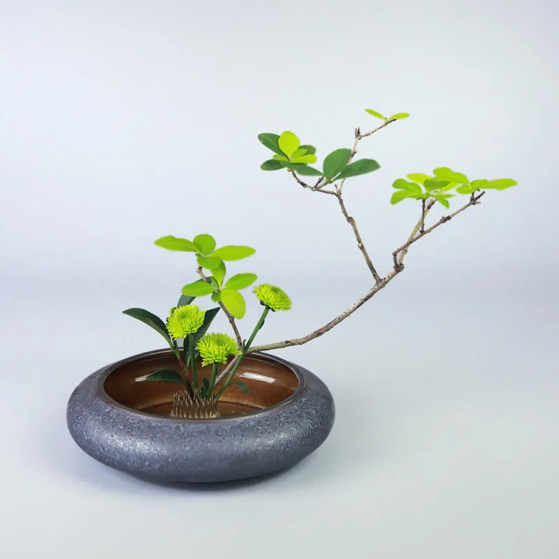 Японский стиль цветочный горшок Zen Ikebana контейнеры керамический Гидропоника