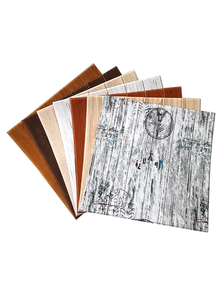 3D wood paper stereo wall affixed to the TV background skirt wallpaper living room wallpaper waterproof wall decorated bedroom 3D wood paper stereo wall affixed to the TV background skirt wallpaper living room wallpaper waterproof wall decorated bedroom