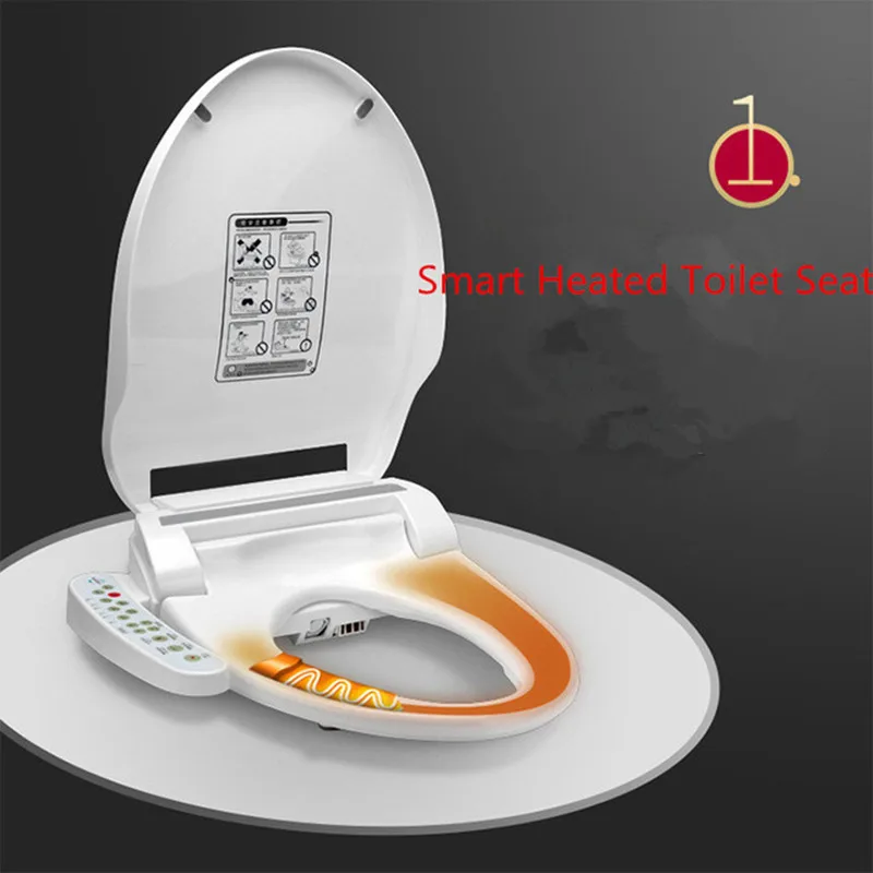 

Smart Heated Toilet Seat Instant Hot Type WC Sitz Intelligent Automatic Toilet Lid Cover Electric Bidet Cover Female Washing