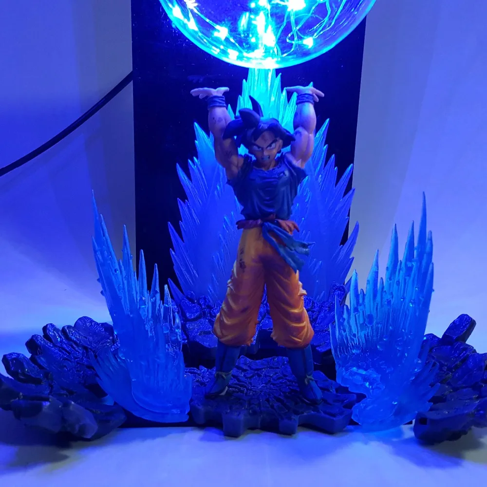Dragon Ball Z Son Goku Spirit Bomb светодиодный световой эффект Супер Saiyan фигурка аниме Dragon Ball Z светодиодная Флешка-лампа игрушка DBZ